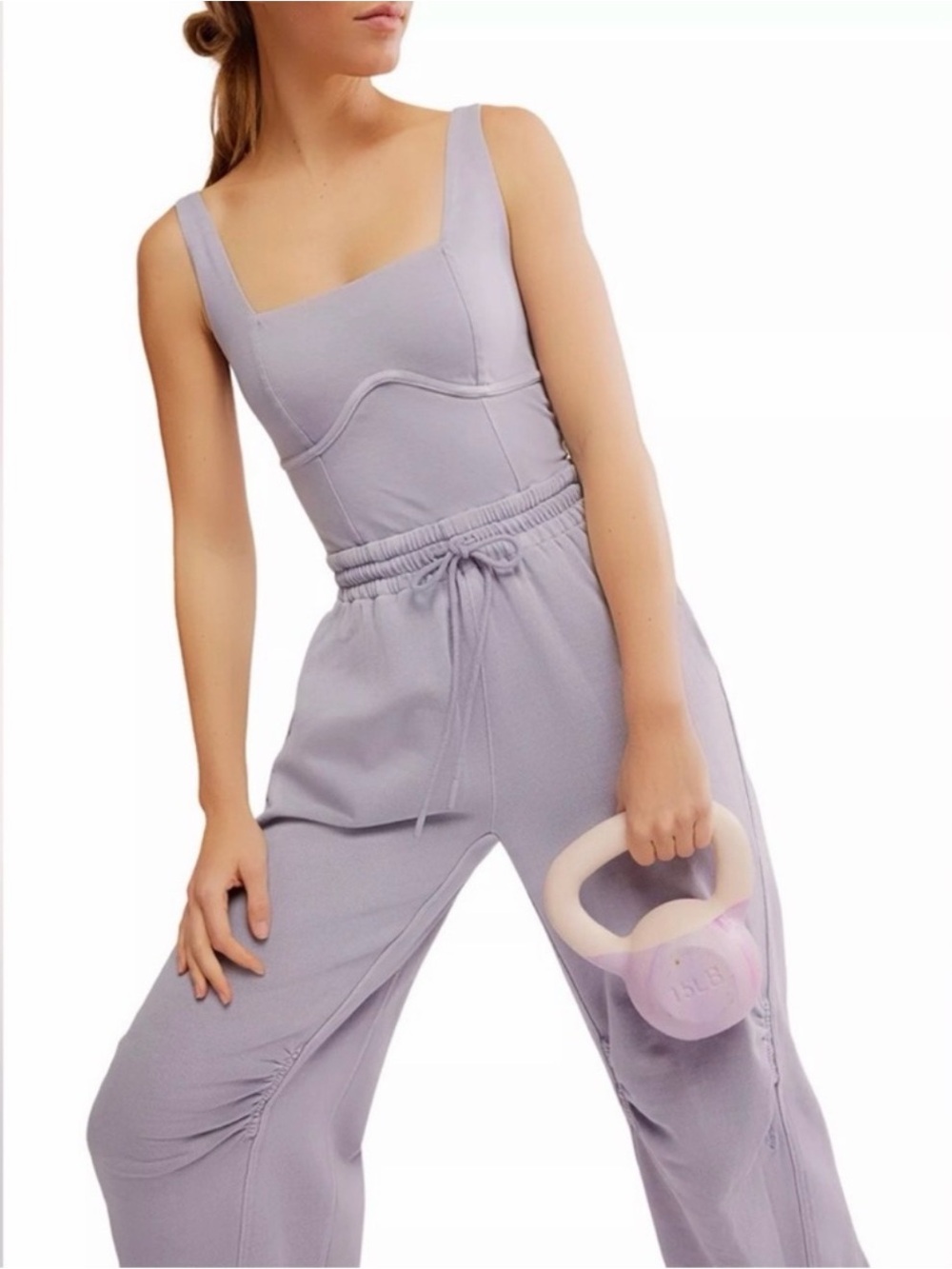 Free People Movement Inbound Onesie Trailblazer Purple Athleisure ~ Size Lg NWT - Picture 8 of 14